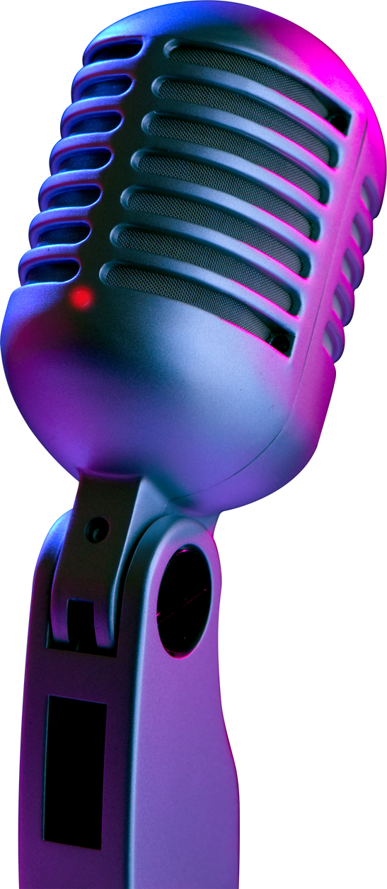 Vintage Microphone Cutout